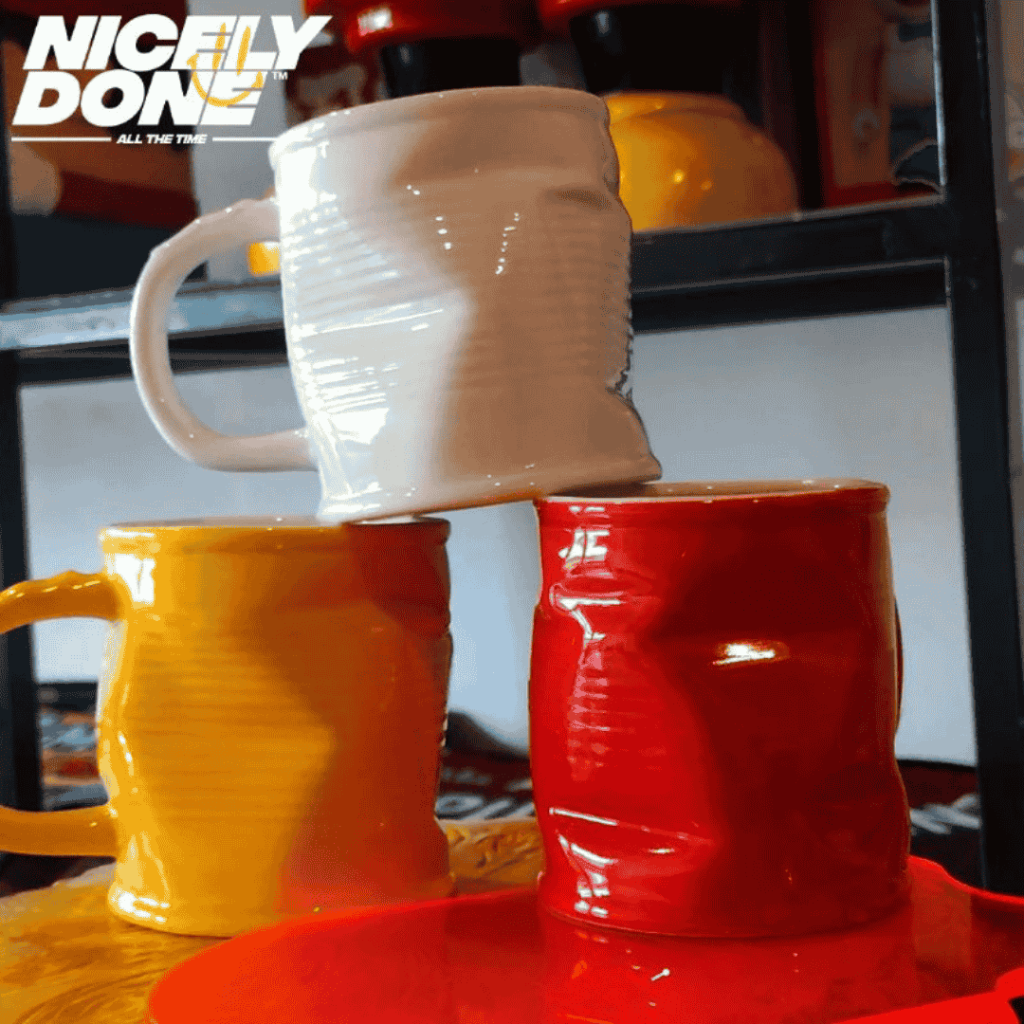 Nicely done - crumpled mug